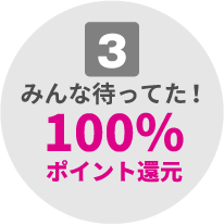 100％ポイント還元