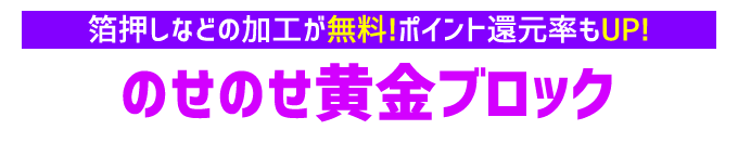 のせのせ黄金ブロック