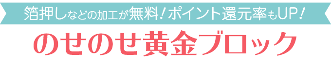 のせのせ黄金ブロック