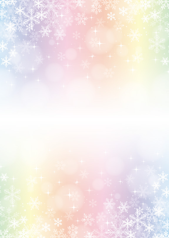 虹の雪の結晶