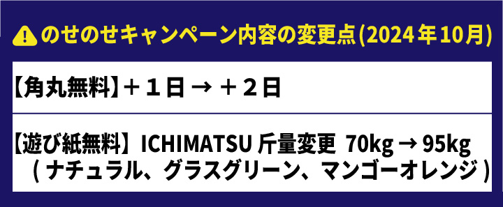 のせのせ変更点