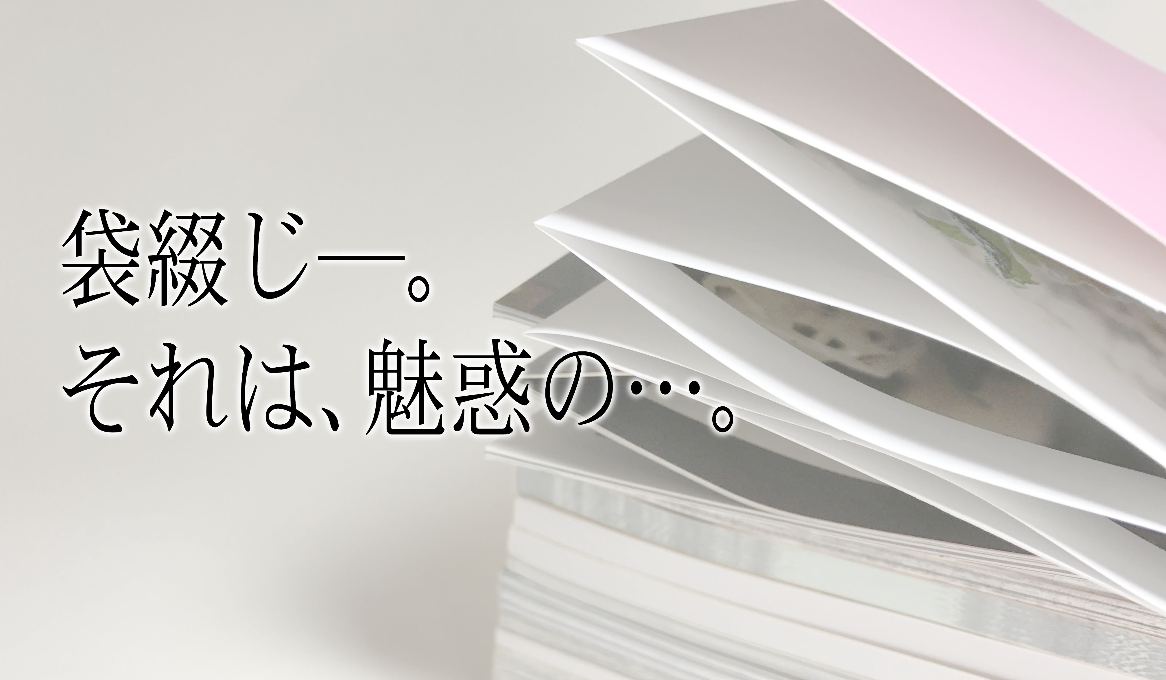 必見 同人誌の 袋とじ の効果って 印刷会社が解説 Home To Hope